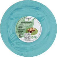 PIATTI 23CM AZZURRI 12 PEZZI