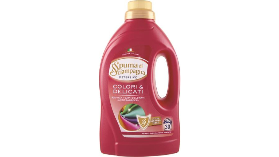 DETERSIVO LAVATRICE LIQUIDO COLORATI& DELICATI 30 LAVAGGI -1350ML