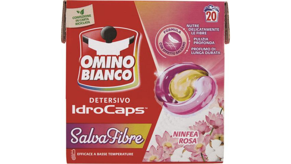 DETERSIVO LAVATRICE PREDOSATO IDROCAPS SALVAFIBRE 20 PEZZI