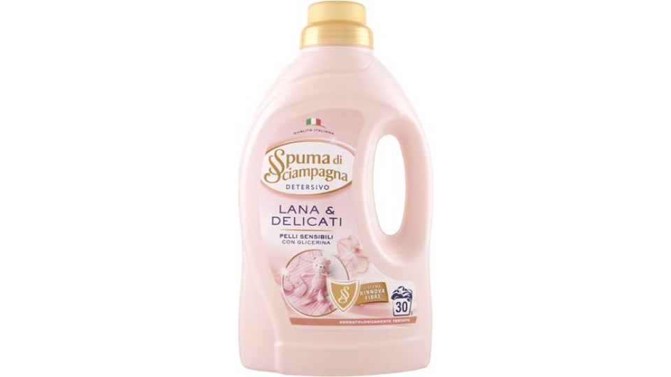 DETERSIVO LAVATRICE LIQUIDO LANA&DELICATI PELLI SENSIBILI 30 LAVAGGI - 1350ML
