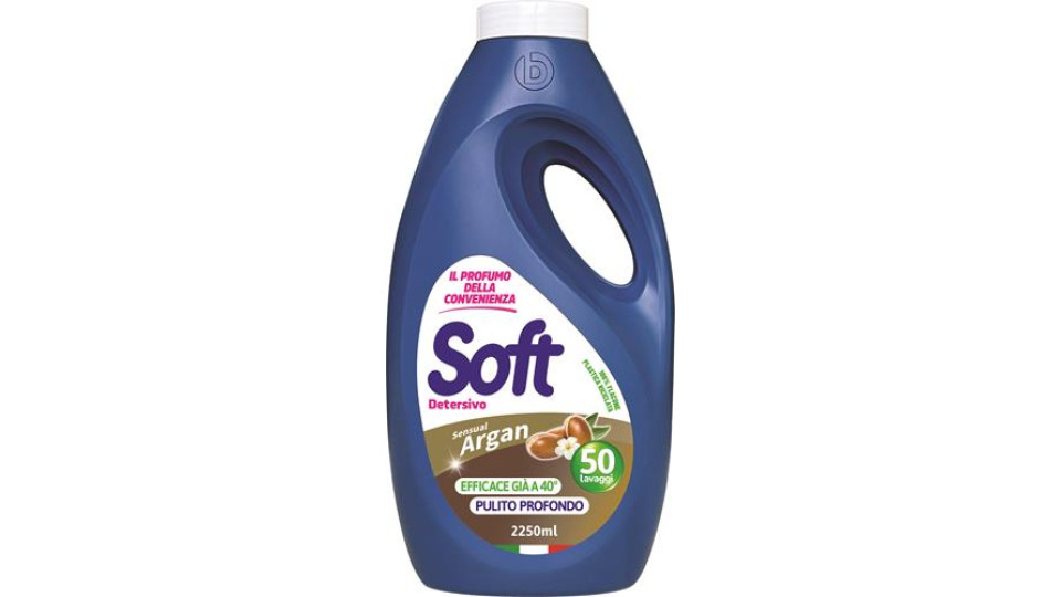 DETERSIVO LAVATRICE LIQUIDO ARGAN 50 LAVAGGI 2250ML