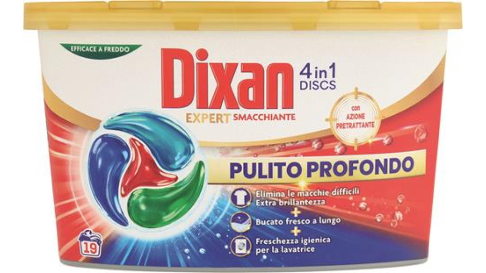 DETERSIVO LAVATRICE DISCS SMACCHIANTE 19 LAVAGGI