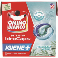DETERSIVO LAVATRICE PREDOSATO IDROCAPS IGIENE+ 20 PEZZI