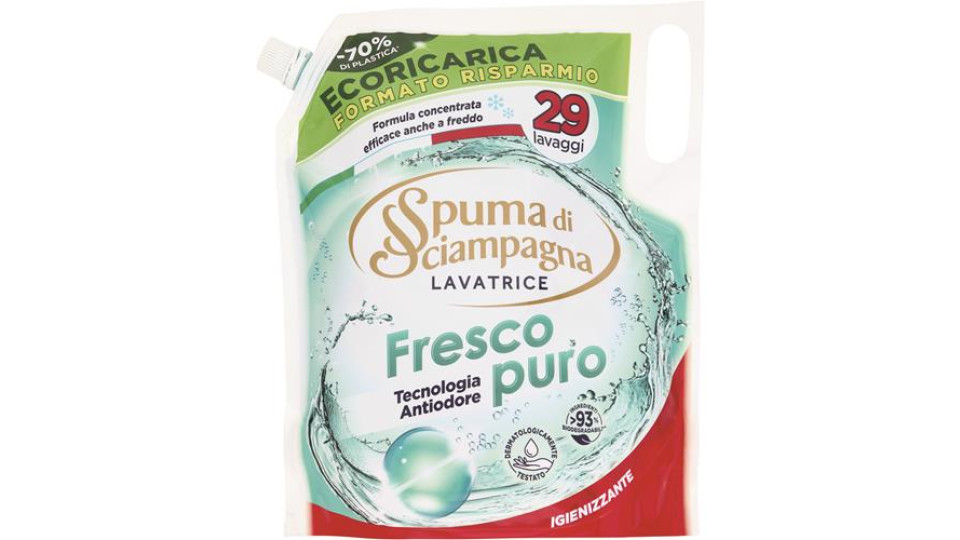 DETERSIVO LAVATRICE RICARICA FRESCO 29 LAVAGGI