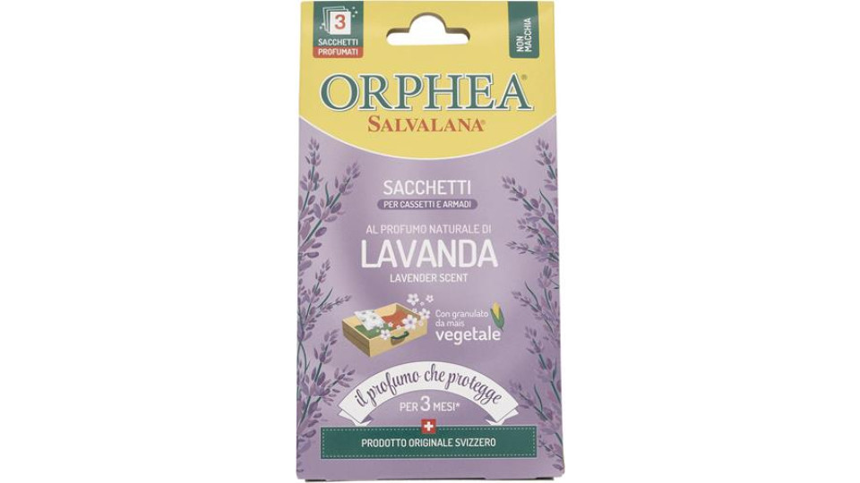 ANTITARME SACCHETTI SALVALANA LAVANDA 3 PEZZI