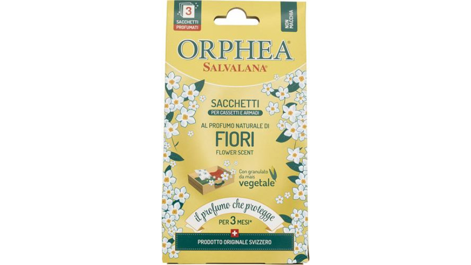ANTITARME SACCHETTI SALVALANA FIORI 3 PEZZI