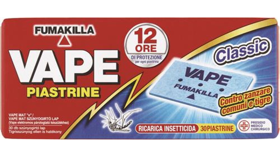 PIASTRINE ANTIZANZARE 30 PEZZI