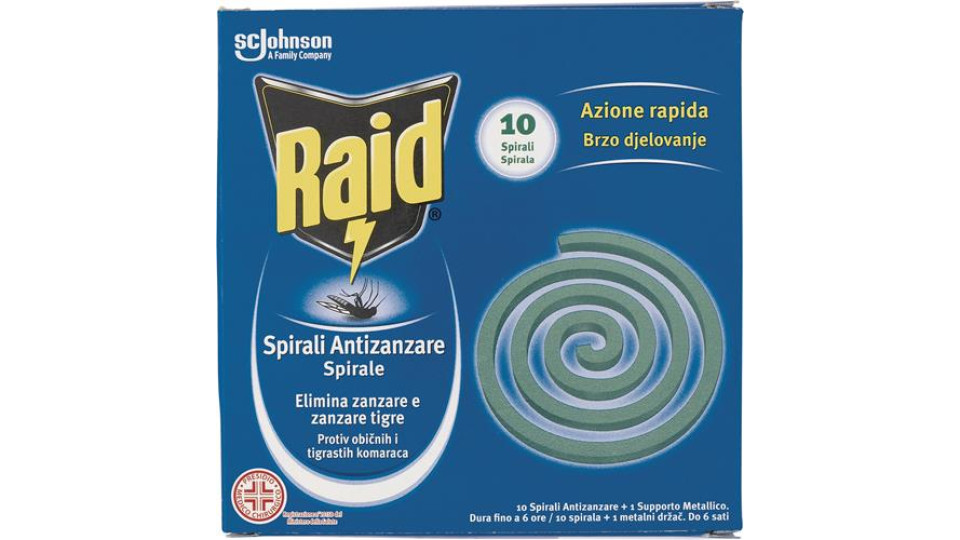 RAID ANTIZANZARE SPIRALI