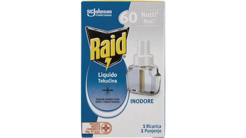 INSETTICIDA RICARICA INODORE 60 NOTTI