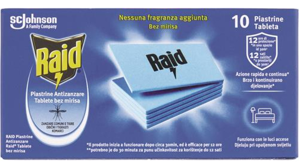 RICARICA PIASTRINE ZANZARE 10 PEZZI