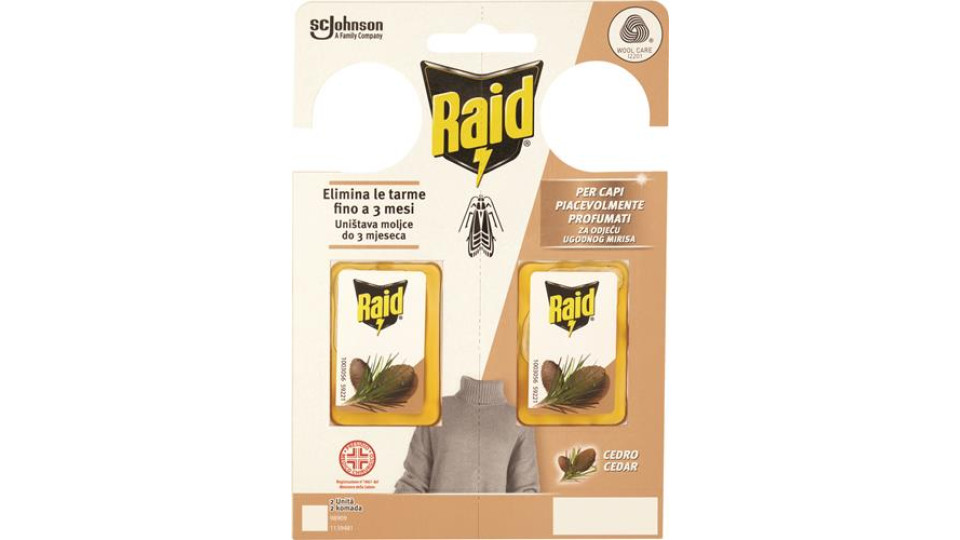 INSETTICIDA ANTITARME GEL CEDRO 2 PEZZI