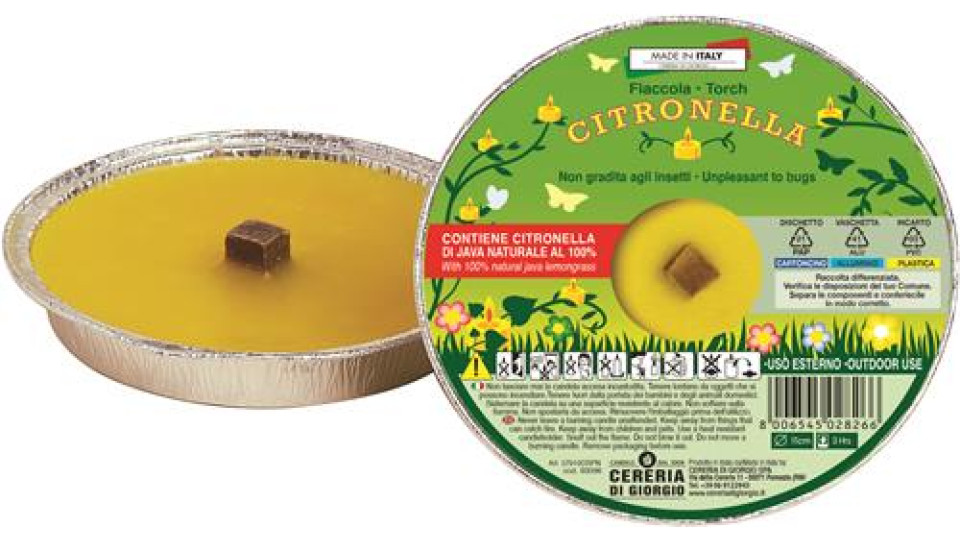 FIACCOLA ALLUMINIO CITRONELLA CM11