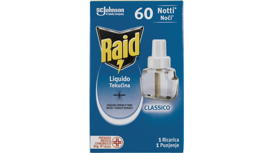 INSETTICIDA RICARICA LIQUIDA 60 NOTTI