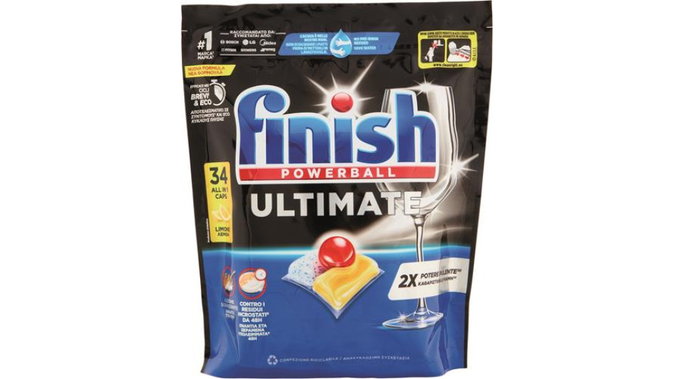 DETERSIVO LAVASTOVIGLIE TABS ULTIMATE LEMON 34 PEZZI