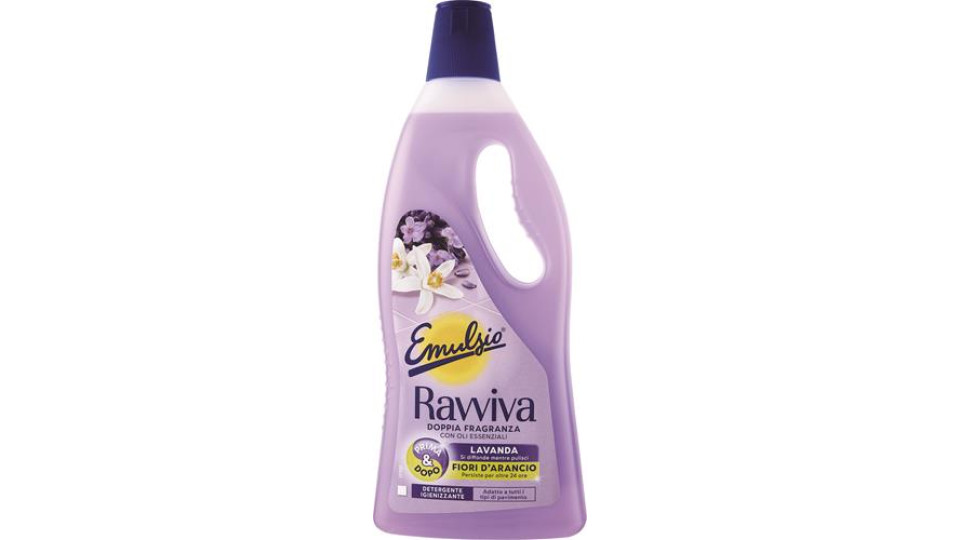 DETERSIVO PAVIMENTI RAVVIVA LAVANDA E ARANCIO 750ML