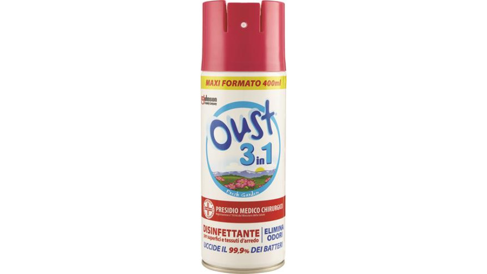 DEODORANTE AMBIENTE SPRAY 3 IN 1 FRESH GARDEN 400ML