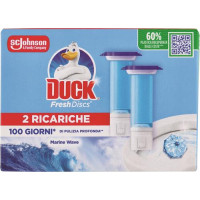 DISCHI DETERGENTI WC DOPPIA RICARICA MIX MARINE-LIME