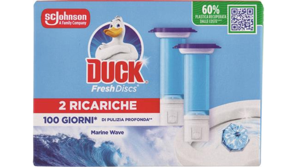 DISCHI DETERGENTI WC DOPPIA RICARICA MIX MARINE-LIME