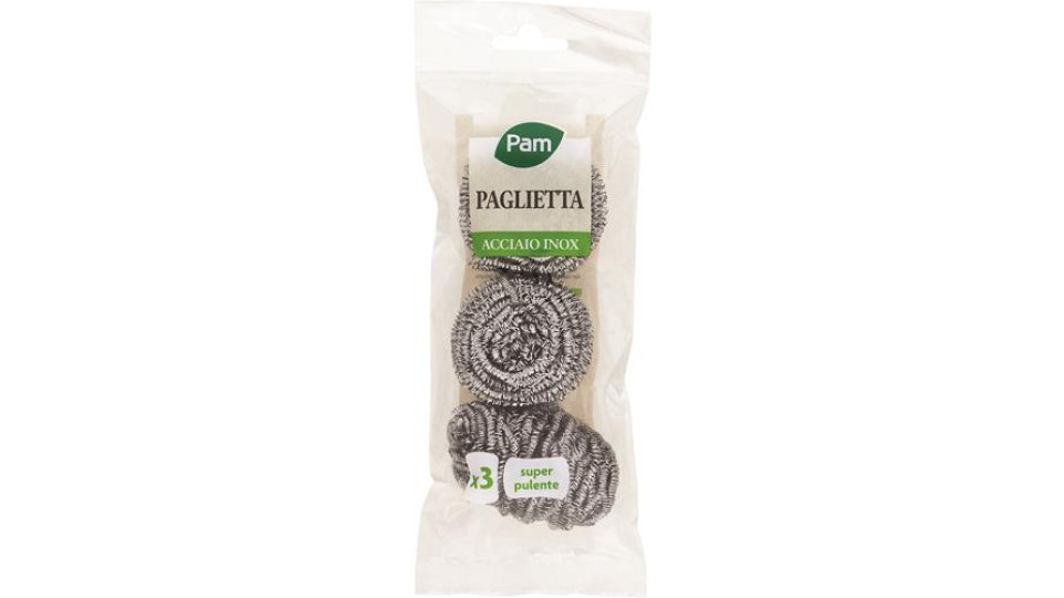 PAGLIETTE INOX 3 PEZZI