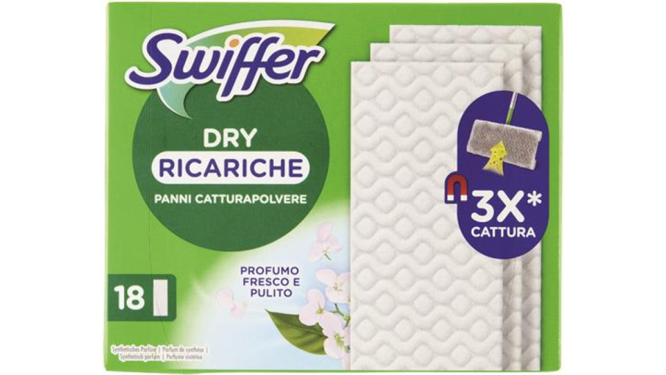 RICAMBIO PANNO PAVIMENTI DRY 18 PEZZI