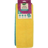 PANNI MICROFIBRA COLORATI XL 36X38CM 4 PEZZI