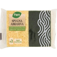 SPUGNA ABRASIVA CELLULOSA 2 PEZZI