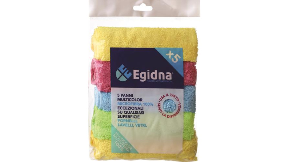 5 PANNI MICROFIBRA COLRATI 20X30CM