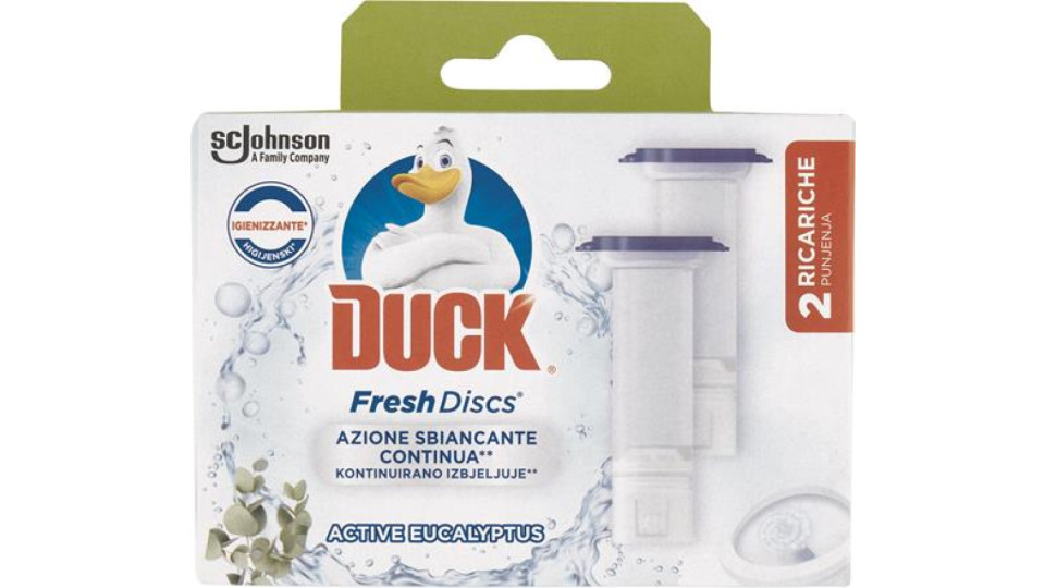 DISCHI DETERGENTI WC DOPPIA RICARICA EUCALIPTO E LAVANDA