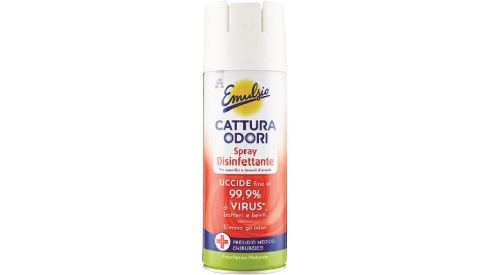 DEODORANTE AMBIENTI CATTURAODORI DISINFETTANTE 350ML