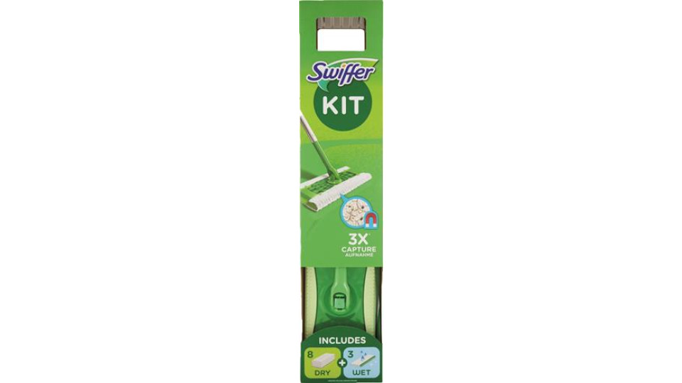 SWIFFER KIT DRY+8 RICARICHE +3 WET