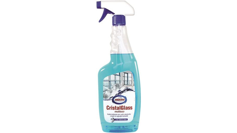 DETERGENTE SPRAY CRISTALGLASS MULTIUSO VETRI 750ML