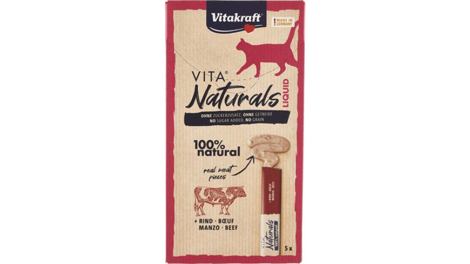 VITA NATURALS LIQUID SNACK CARNE E POLLO X5
