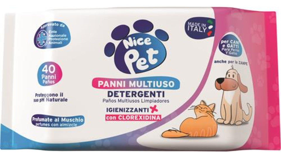 SALVIETTE DETERGENTI NICE PET