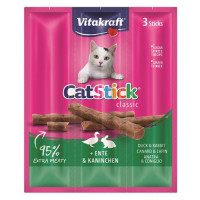 STICK MINI ANATRA E CONIGLIO PER GATTO