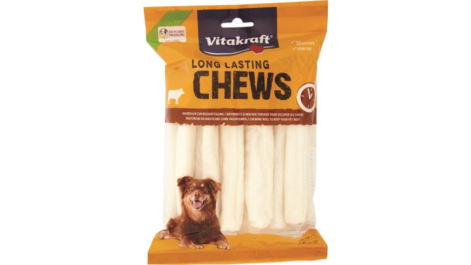 LONG LASTING CHEWS BASTONCINI BIANCHI 15 PZ