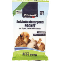 SALVIETTE DETERGENTI POCKET VITAKRAFT DA 15 PEZZI