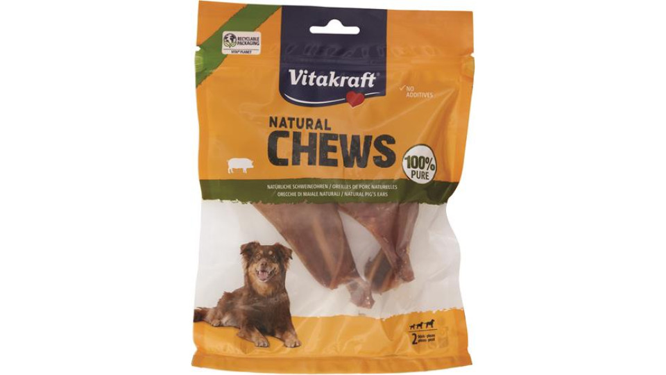 NATURAL CHEWS ORECCHIE DI MAIALE 2 PZ
