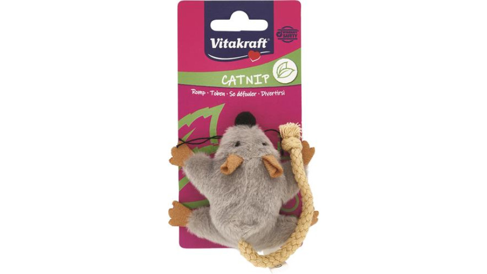TOPO PELUCHE CON CATNIP