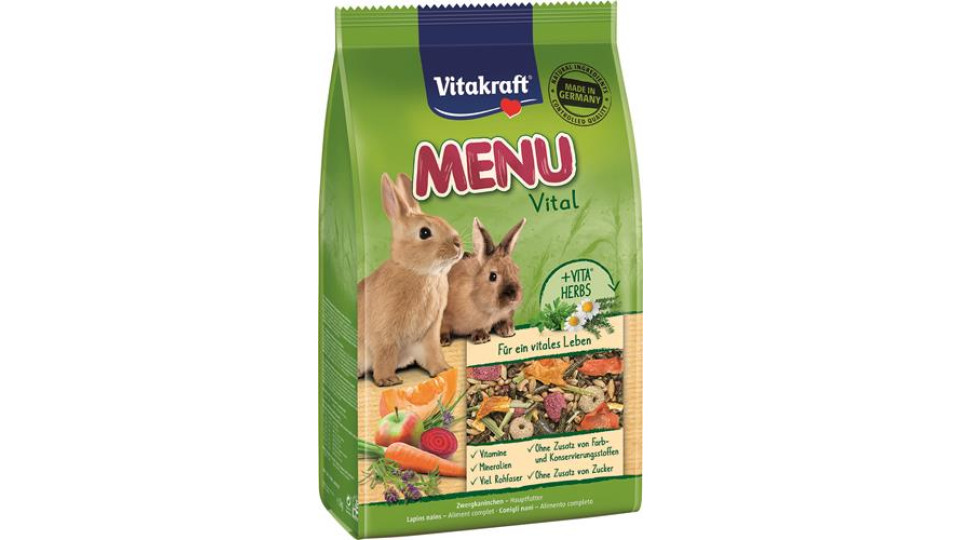 MENU' VITAL PER CONIGLI NANI