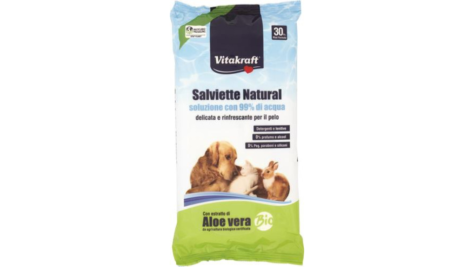 SAVLIETTE NATURALI AL 99% DI ACQUA VITAKRAFT CONFEZIONE DA 30PZ