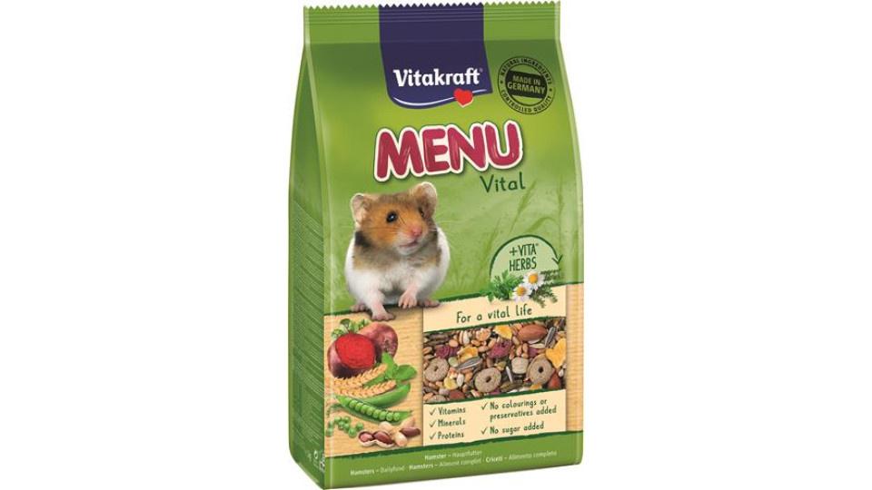 MENU PER CRICETI