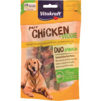 SNACK PER CANI SPINACI E BASTONCINI DI POLLO "PURE CHICKEN VEGGIE"