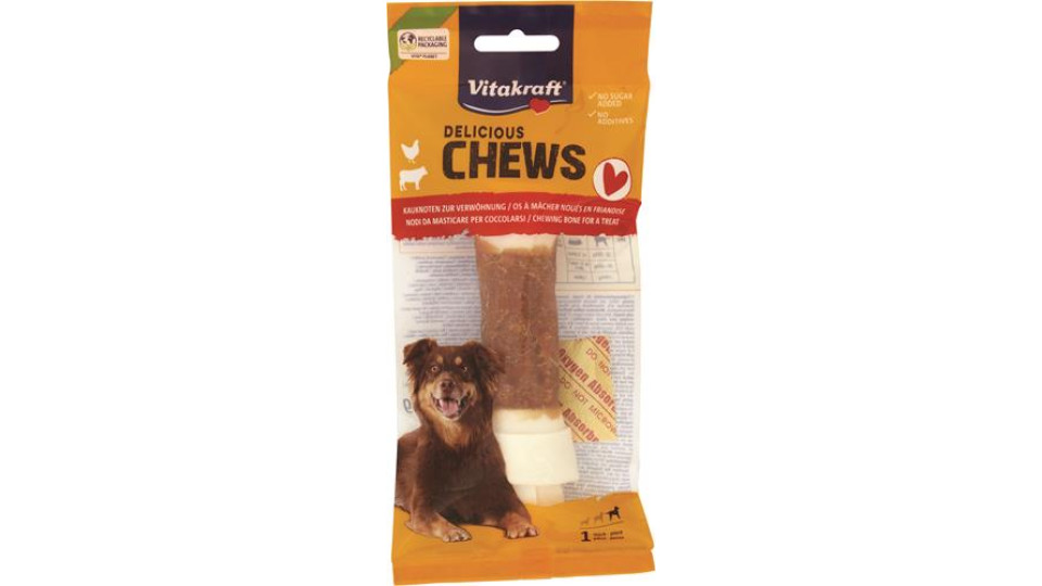 DELICIUS CHEWS OSSO NODATO CON POLLO, L 1 PZ