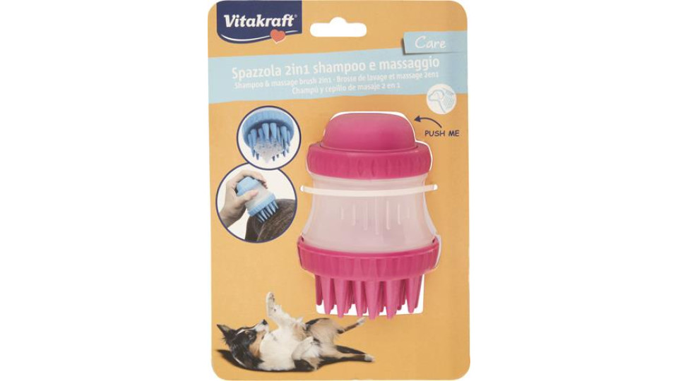 SPAZZOLA 2 IN 1 SHAMPOO E MASSAGGIO