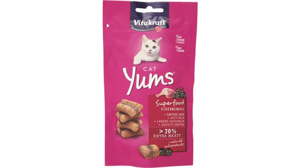 CAT YUMS+SUPERFOOD SAMBUCO