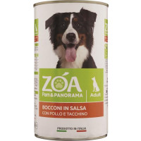 BOCCONI IN SALSA CON POLLO E TACCHINO PER CANI
