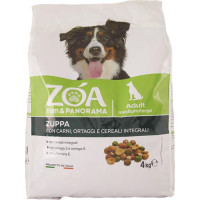 ZUPPA CON CARNE VERDURE E CEREALI SOFFIATI PER CANE