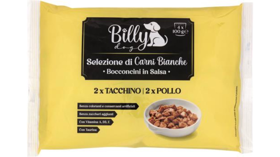 SELEZIONI CARNI BIANCHE IN SALSA 2 POLLO + 2 TACCHINO GR100X4