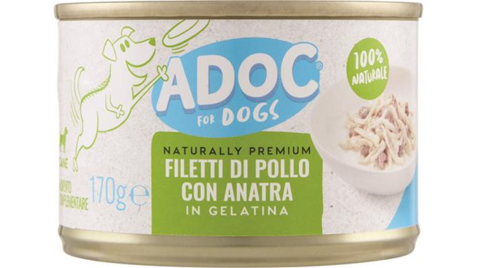 ALIMENTO UMIDO PER CANI POLLO ANATRA