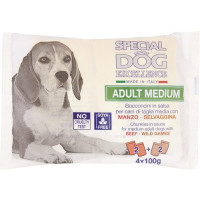 SPECIAL DOG EXCELLENCE FLOWPACK MEDIUM ADULT SELVAGGINA +MANZO 400GR